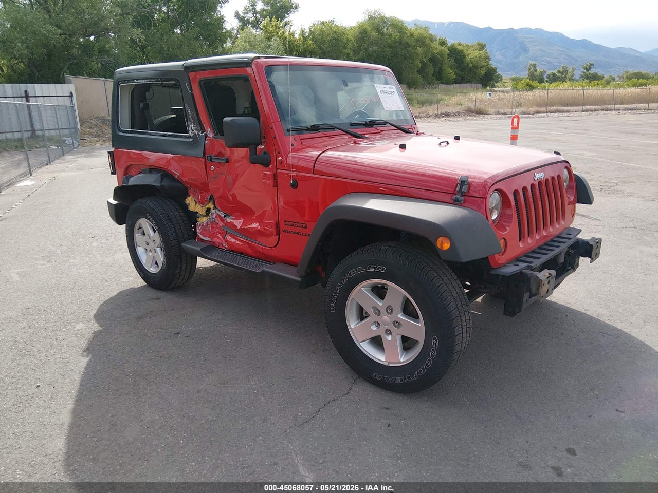 1C4AJWAGXDL****** · 2013 JEEP WRANGLER SPORT