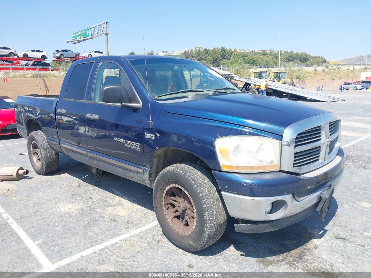 1D7HU18286S****** · 2006 DODGE RAM 1500 SLT/TRX4 OFF ROAD/SPORT