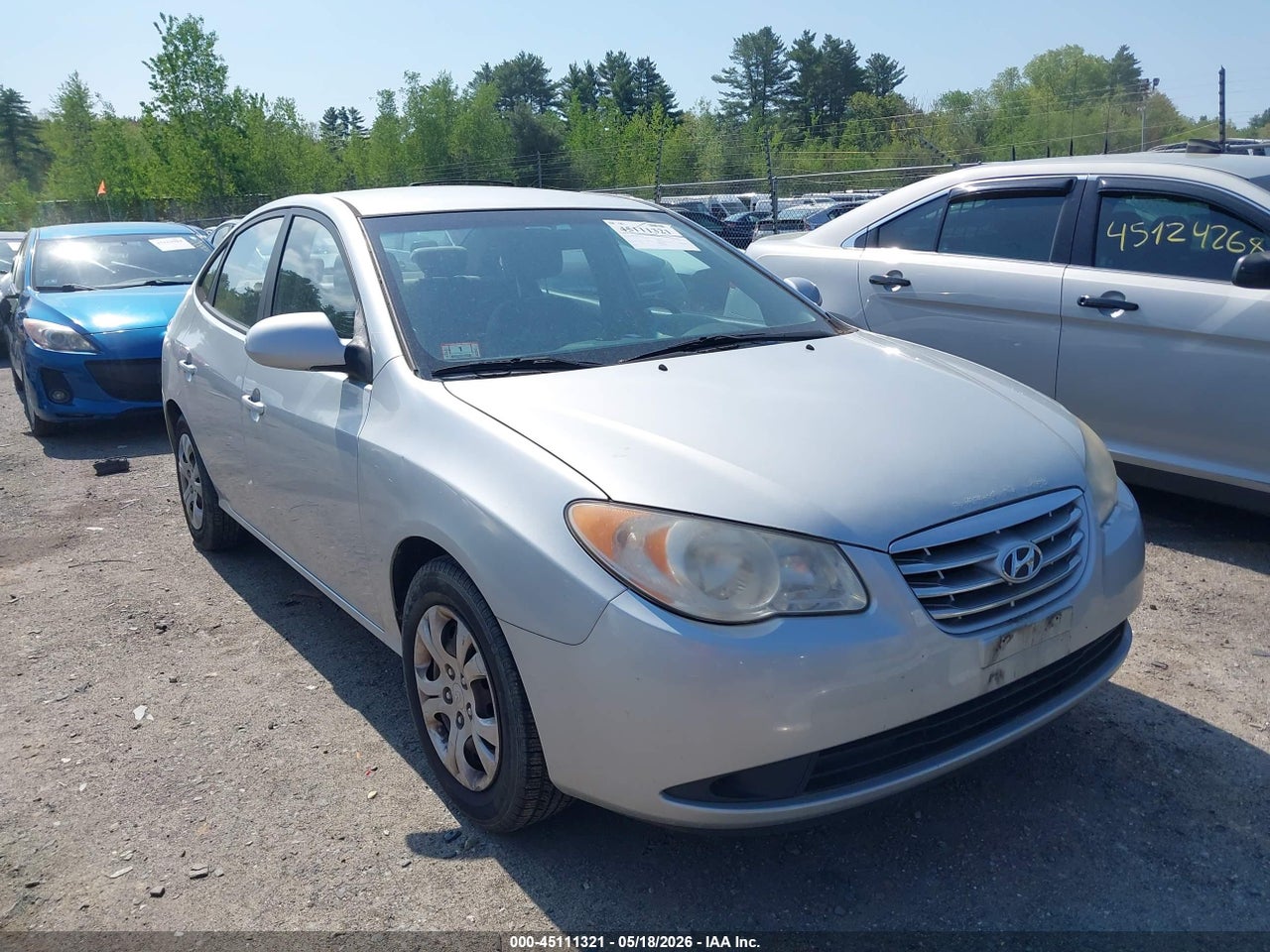 KMHDU4AD9AU****** · 2010 HYUNDAI ELANTRA BLUE