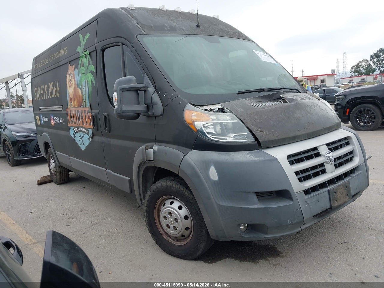 3C6TRVDDXFE****** · 2015 RAM PROMASTER 2500 HIGH ROOF