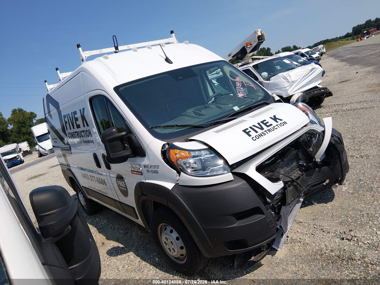 3C6LRVBG1NE****** · 2022 RAM PROMASTER 1500 HIGH ROOF 136 WB