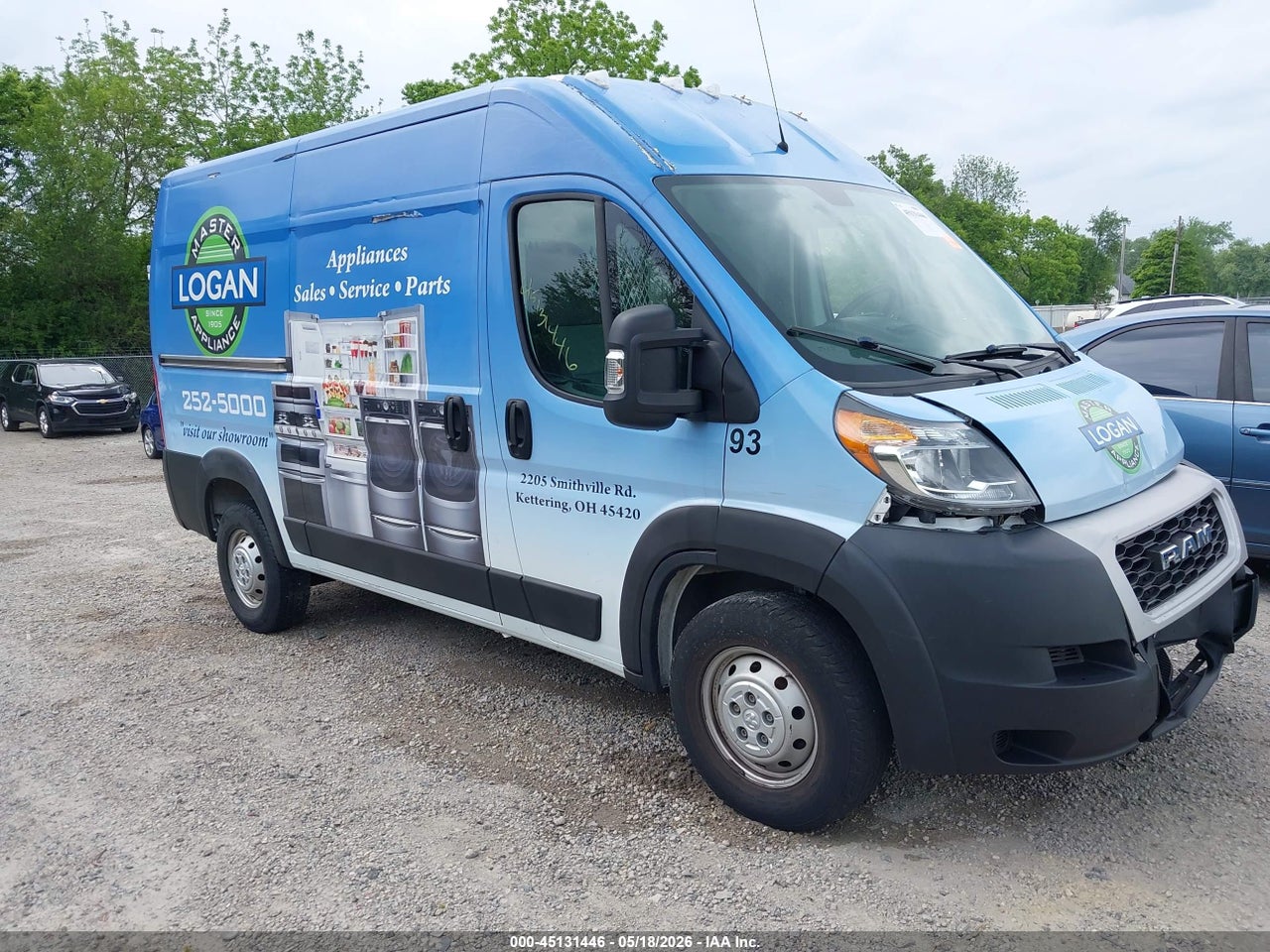 3C6TRVBG7KE****** · 2019 RAM PROMASTER 1500 HIGH ROOF 136 WB