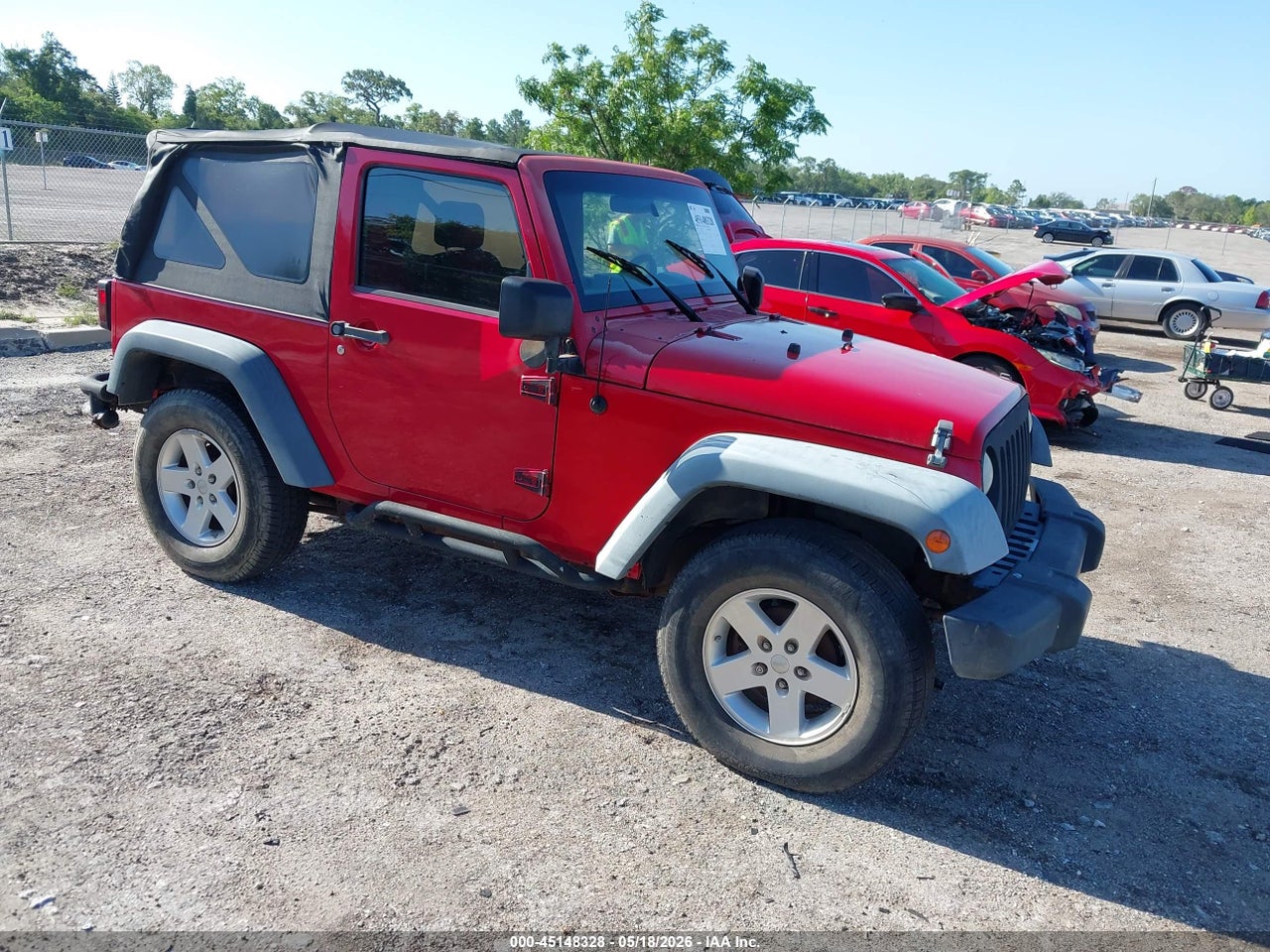 1J4FA24178L****** · 2008 JEEP WRANGLER X