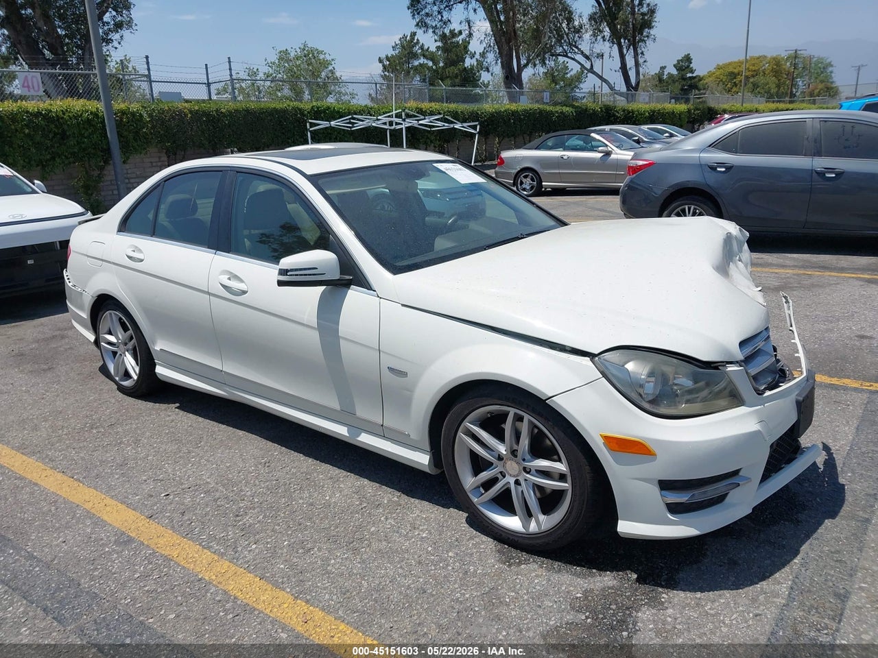 WDDGF4HBXCA****** · 2012 MERCEDES-BENZ C 250 LUXURY/SPORT