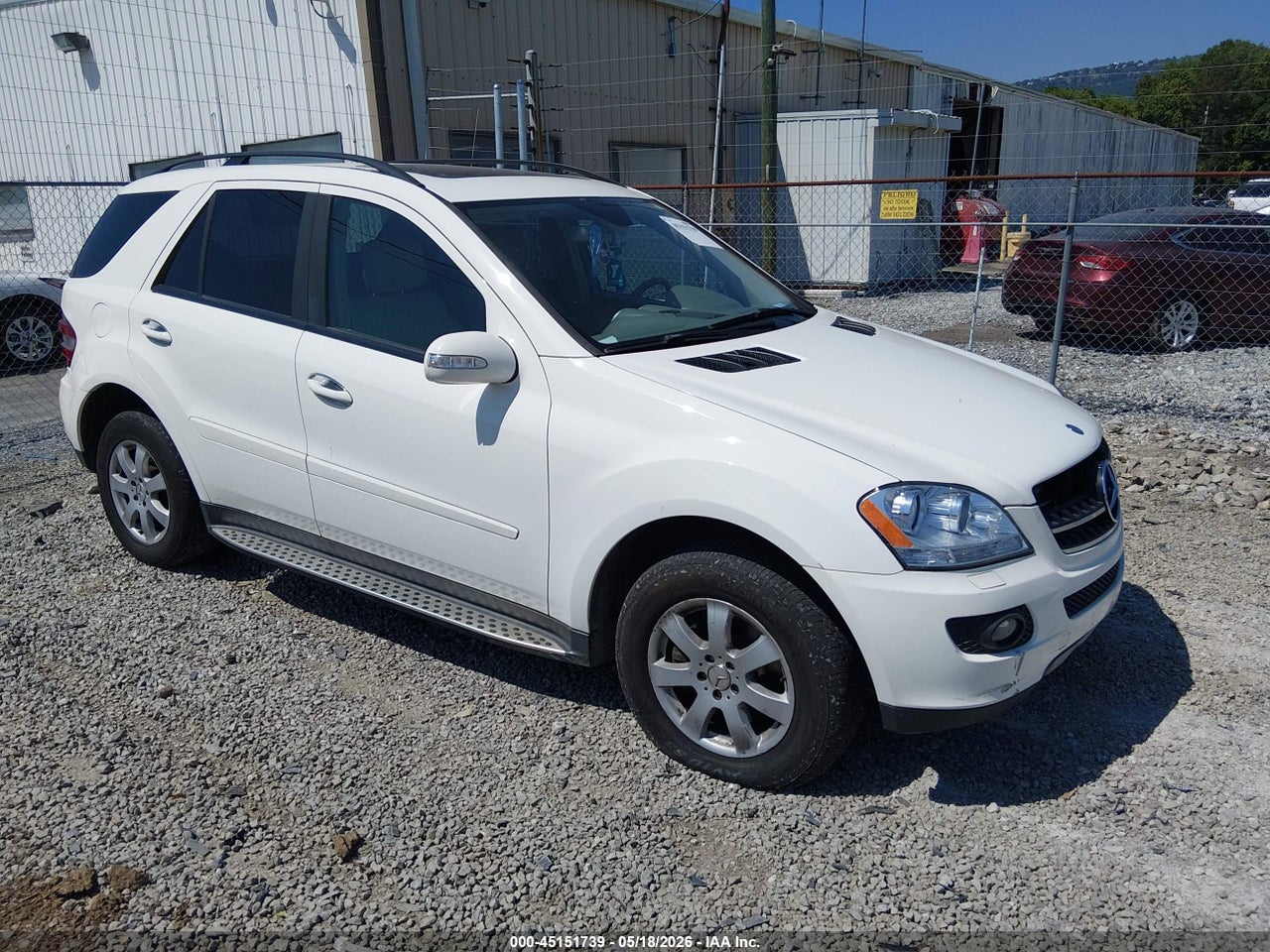 4JGBB86E17A****** · 2007 MERCEDES-BENZ ML 350 4MATIC