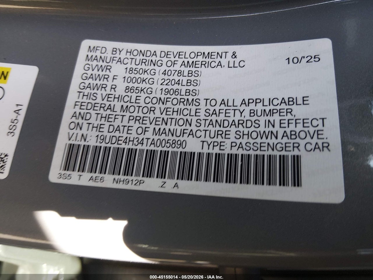 2026 ACURA INTEGRA FWD A-SPEC · 9/11
