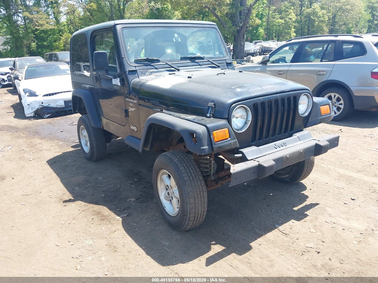 1J4FA49S91P****** · 2001 JEEP WRANGLER SPORT