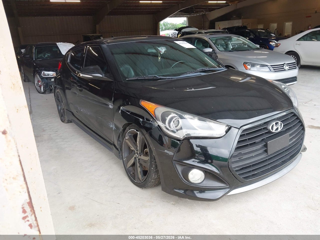 KMHTC6AE7EU****** · 2014 HYUNDAI VELOSTER TURBO W/BLACK