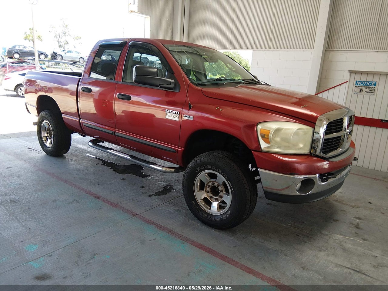 1D7KS28D07J****** · 2007 DODGE RAM 2500 SLT/TRX4 OFF ROAD/SPORT/POWER WAGON
