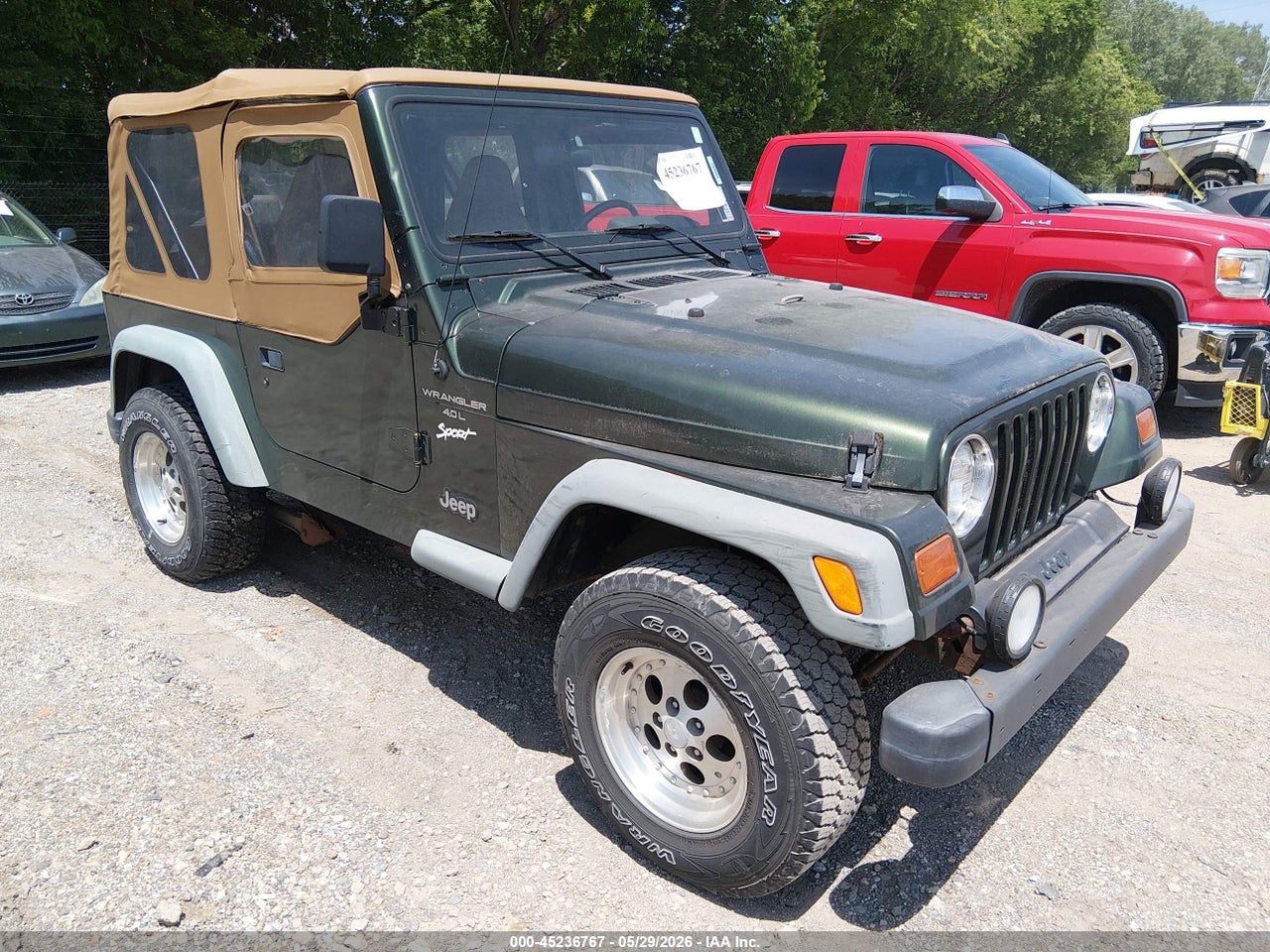 1J4FY19S6VP****** · 1997 JEEP WRANGLER SPORT