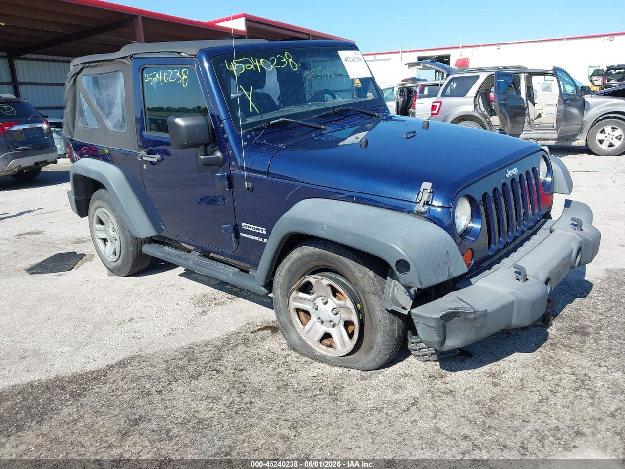 1C4AJWAG8DL****** · 2013 JEEP WRANGLER SPORT