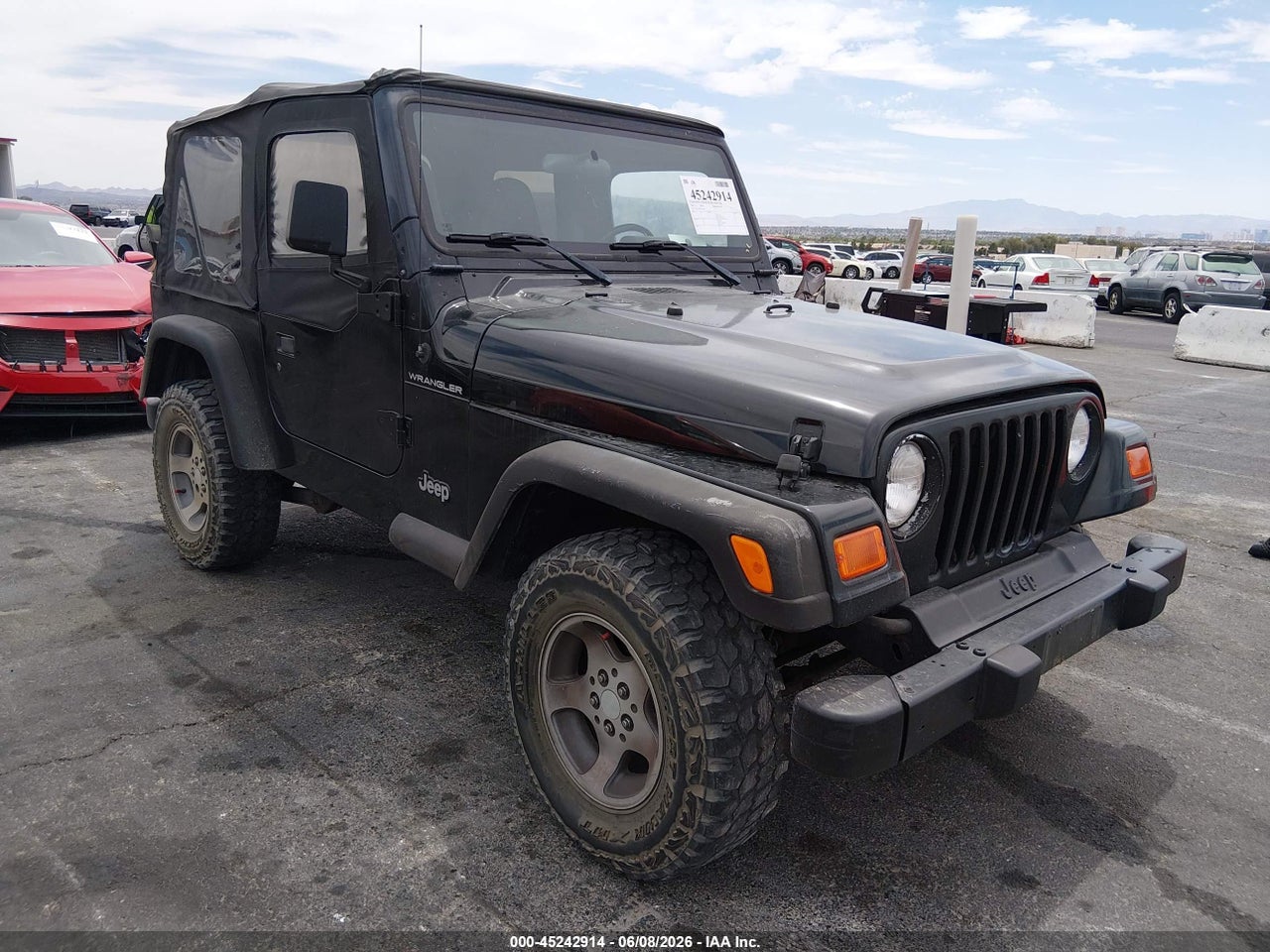 1J4FA29P81P****** · 2001 JEEP WRANGLER SE