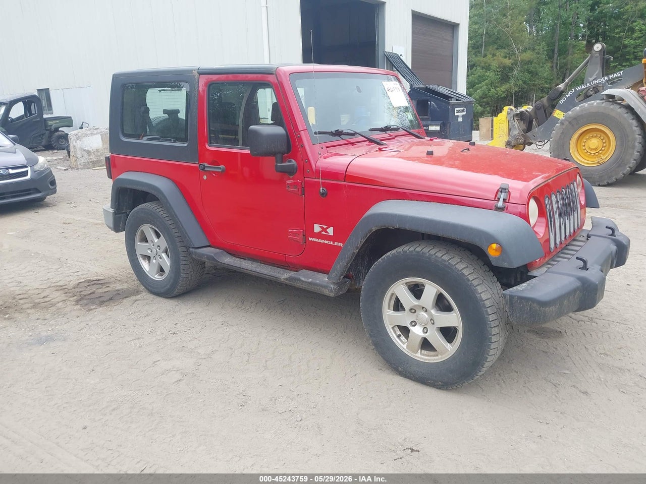 1J4FA24127L****** · 2007 JEEP WRANGLER X