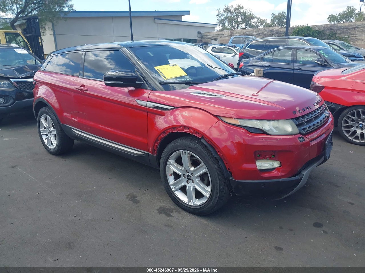 SALVP1BG8DH****** · 2013 LAND ROVER RANGE ROVER EVOQUE PURE PLUS
