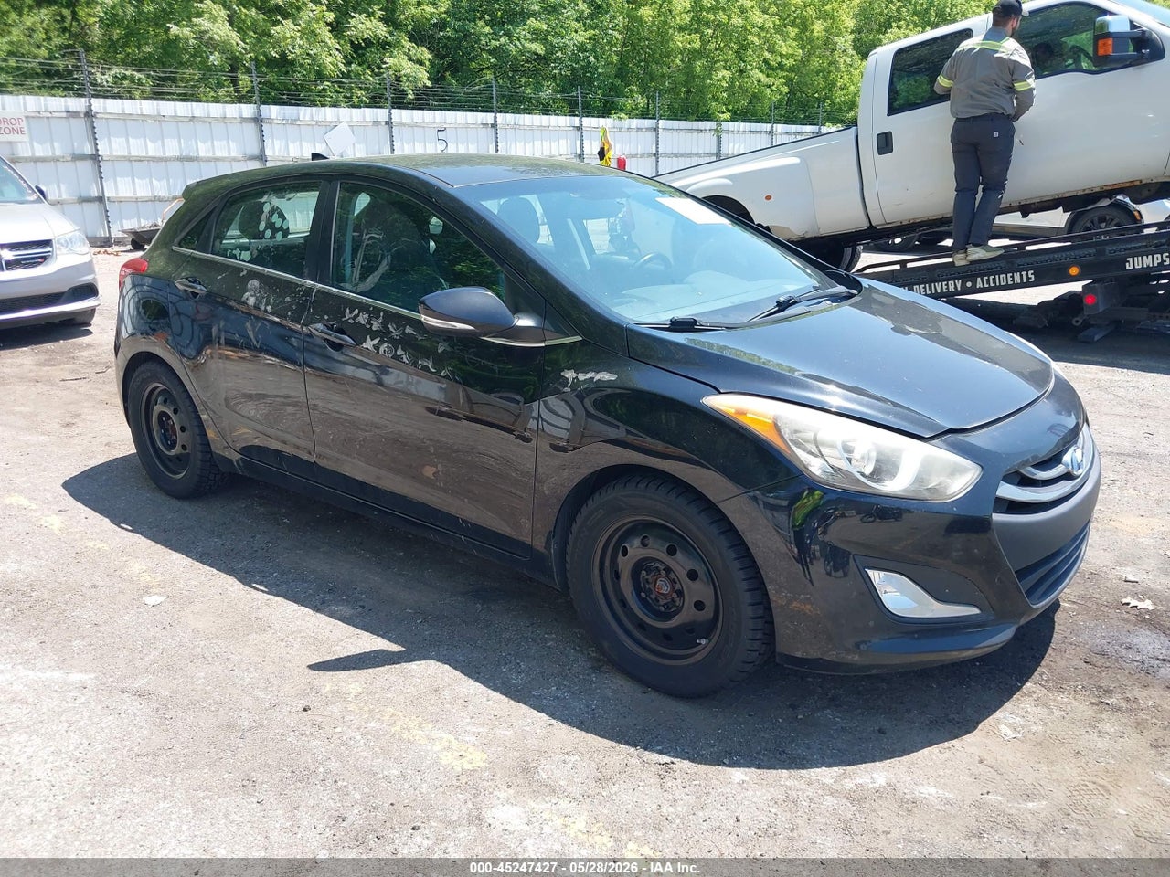 KMHD35LHXEU****** · 2014 HYUNDAI ELANTRA GT BASE W/BLUE