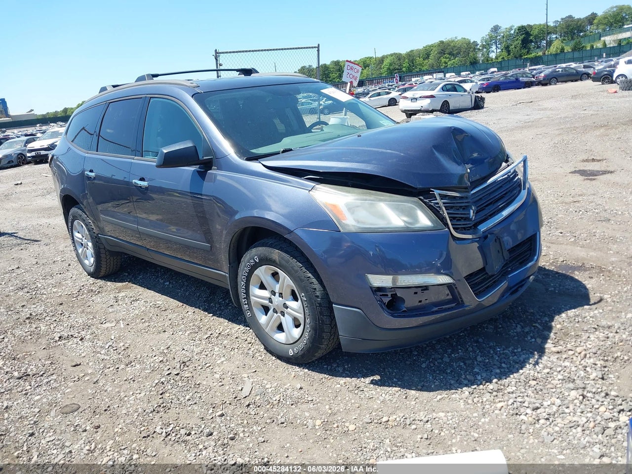 1GNKRFKD0DJ****** · 2013 CHEVROLET TRAVERSE LS
