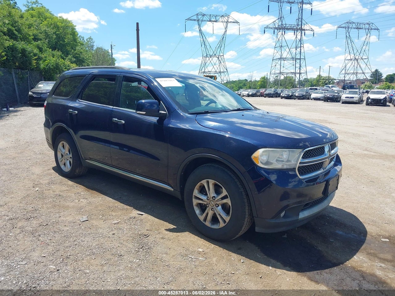 1C4SDJDT3DC****** · 2013 DODGE DURANGO CREW
