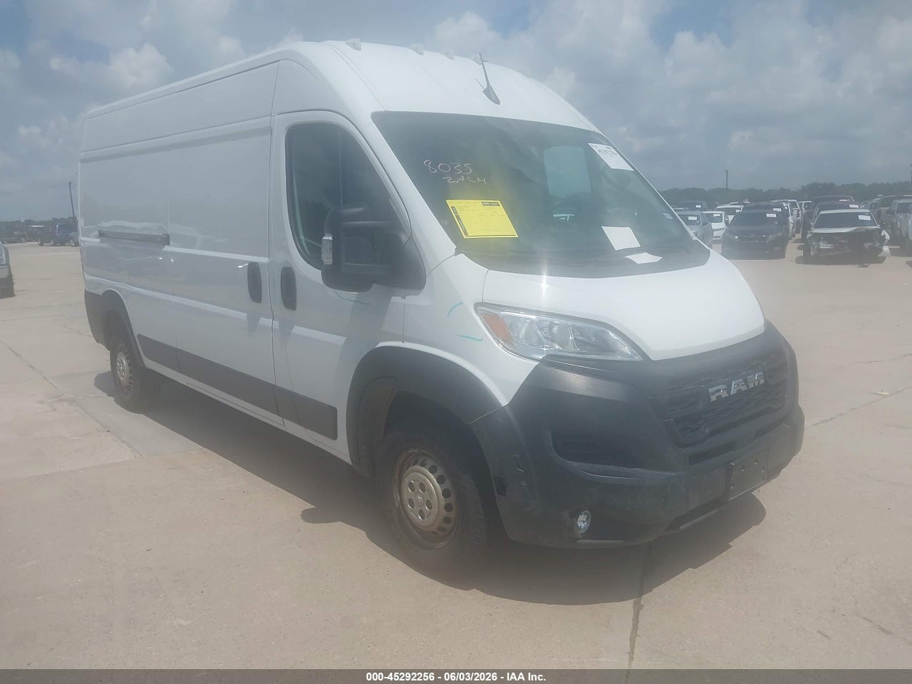 3C6MRVHG6SE****** · 2025 RAM PROMASTER 3500 TRADESMAN HIGH ROOF 159 WB W/PASS SEAT