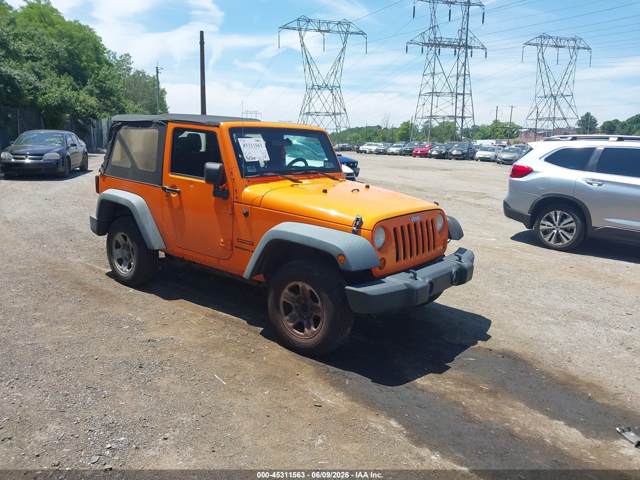 1C4AJWAG7CL****** · 2012 JEEP WRANGLER SPORT