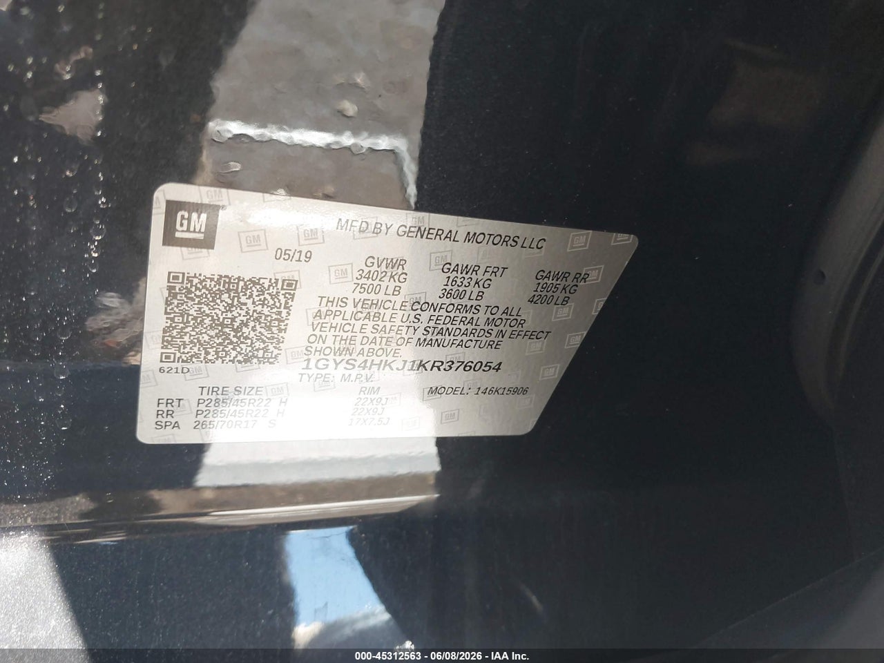 2019 CADILLAC ESCALADE ESV LUXURY · 9/11