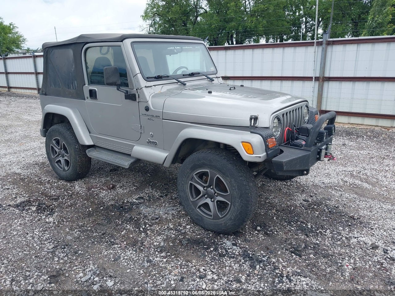 1J4FA49S11P****** · 2001 JEEP WRANGLER SPORT