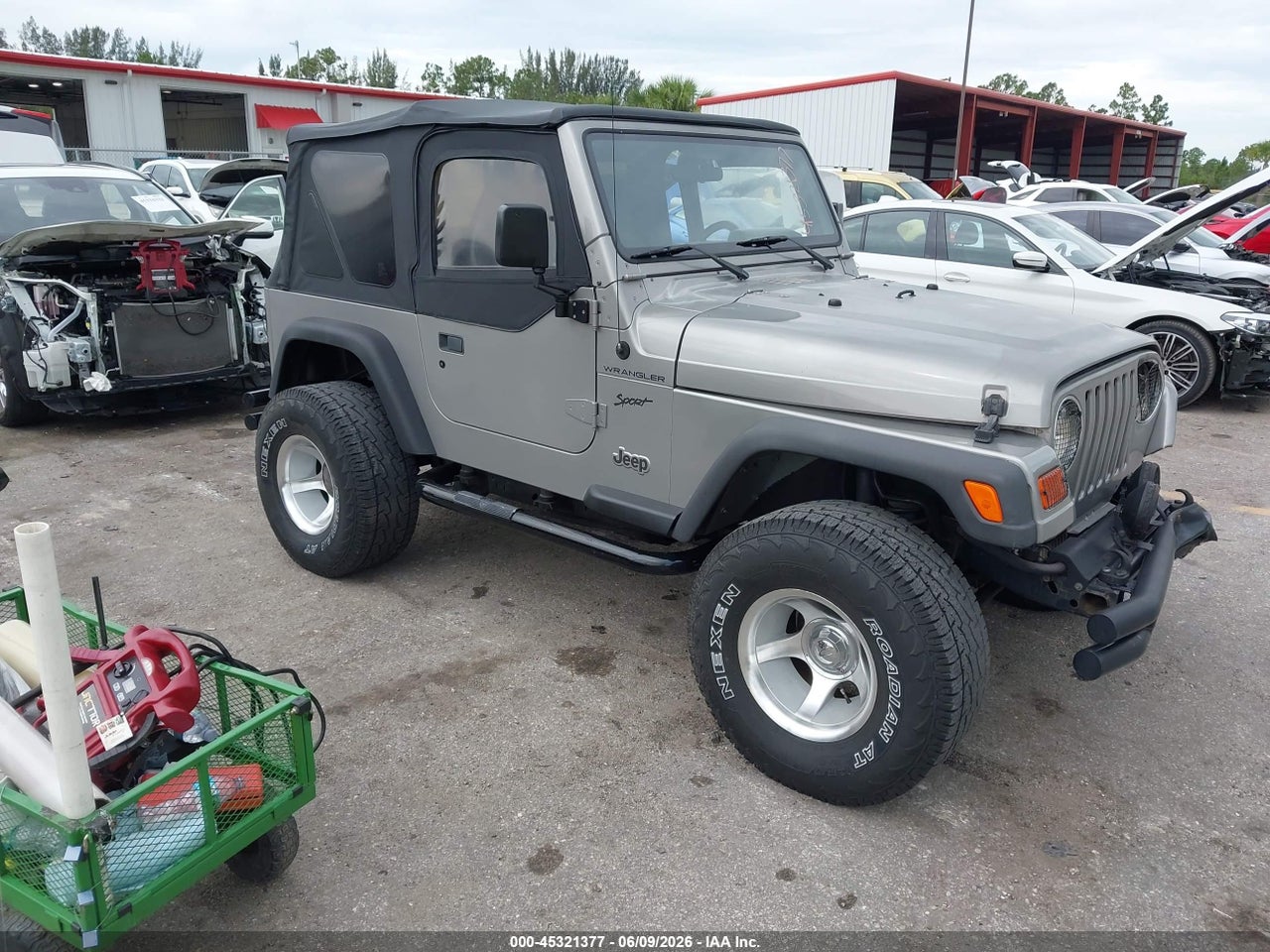 1J4FA49S62P****** · 2002 JEEP WRANGLER SPORT