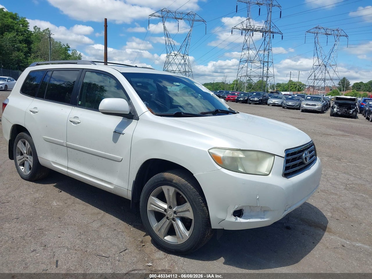 JTEES43A682****** · 2008 TOYOTA HIGHLANDER SPORT