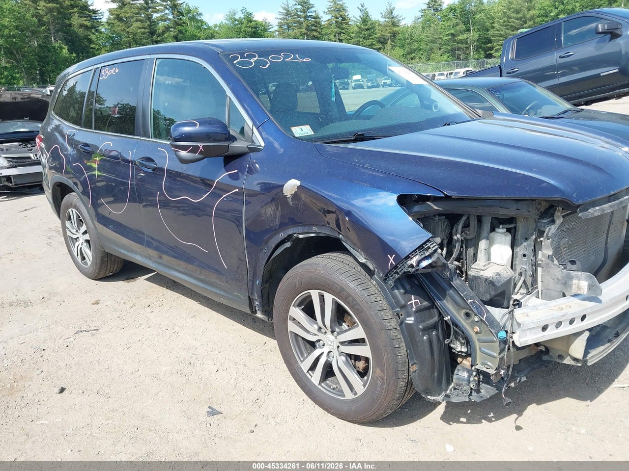 5FNYF6H57GB****** · 2016 HONDA PILOT EX-L
