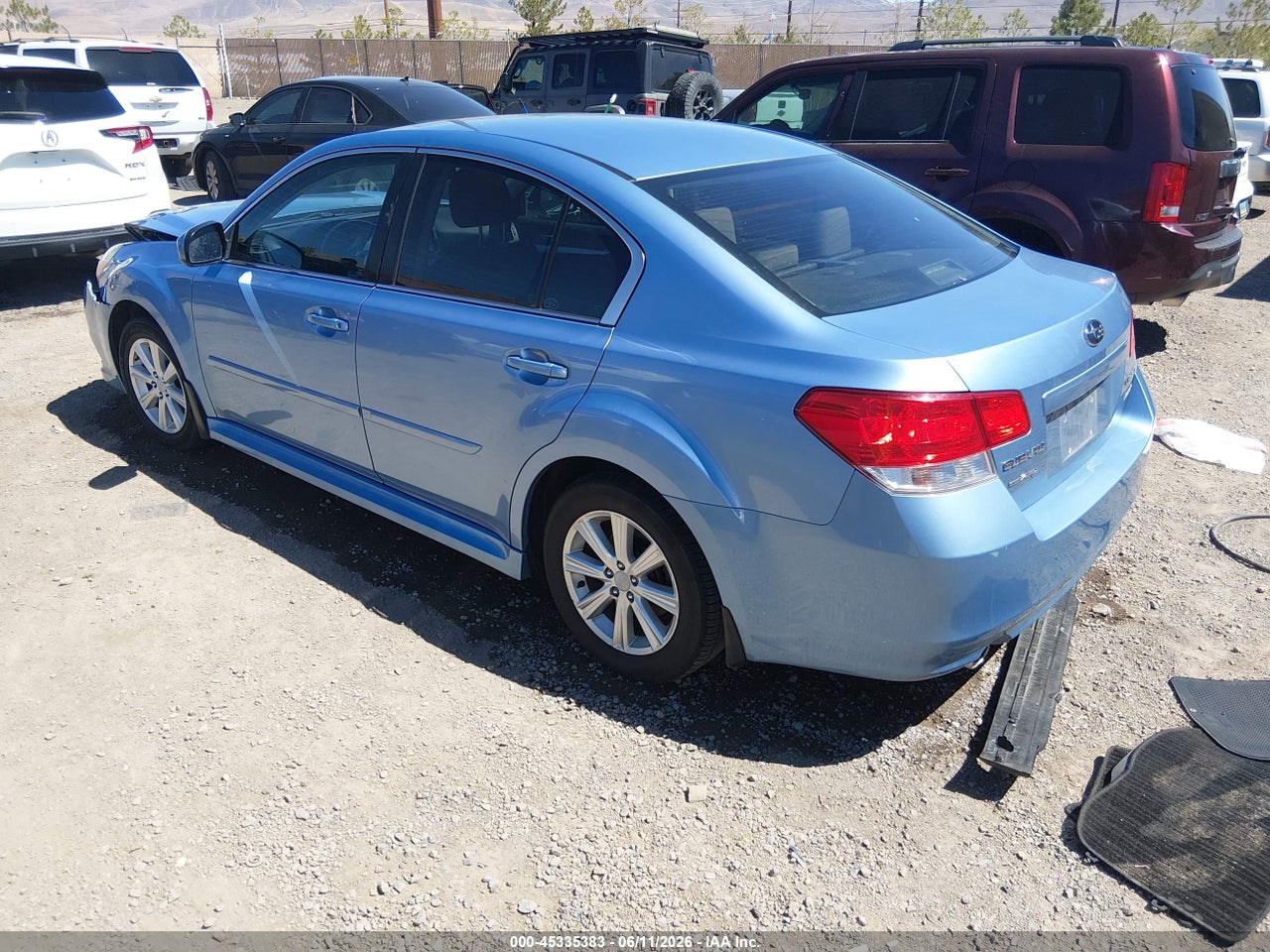 2012 SUBARU LEGACY 2.5I PREMIUM · 3/11