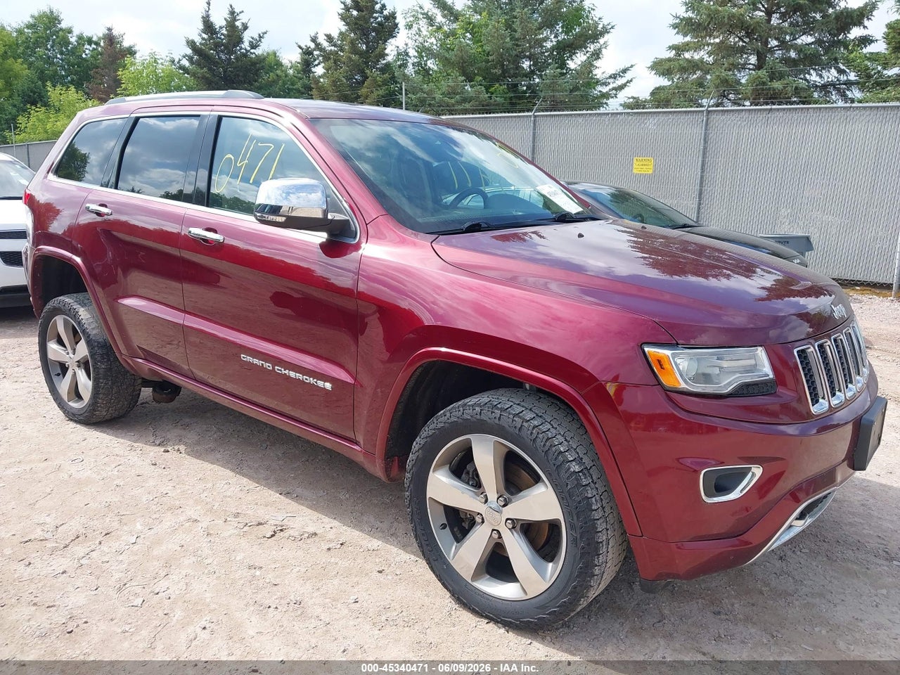 1C4RJFCG0GC****** · 2016 JEEP GRAND CHEROKEE OVERLAND