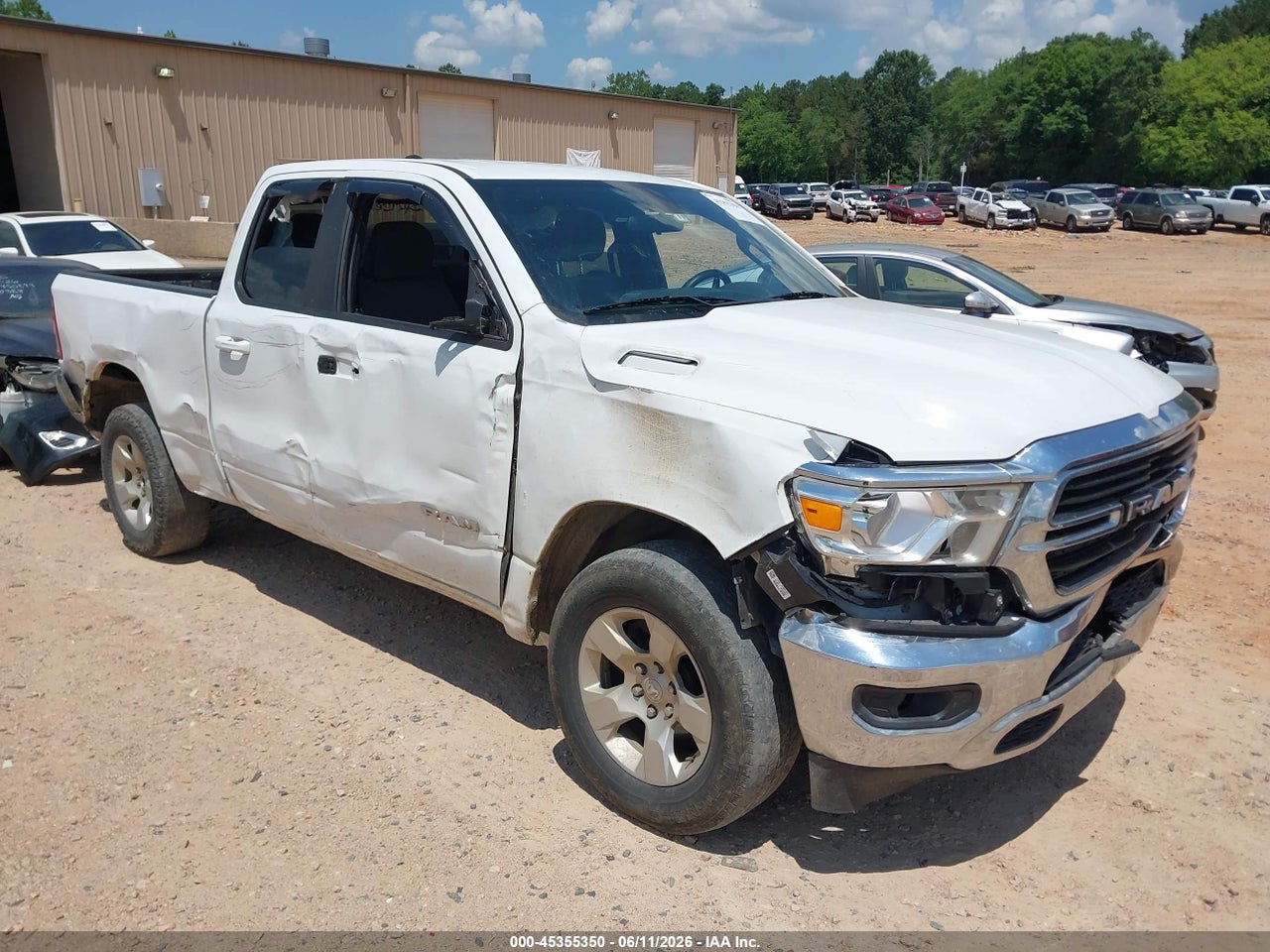1C6SRFBTXMN****** · 2021 RAM 1500 BIG HORN  4X4 6'4 BOX