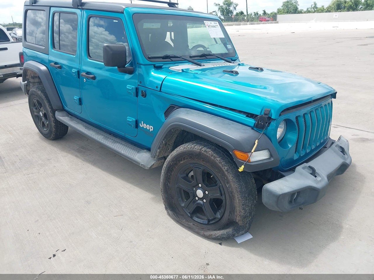 1C4HJXDG2LW****** · 2020 JEEP WRANGLER UNLIMITED SPORT S 4X4