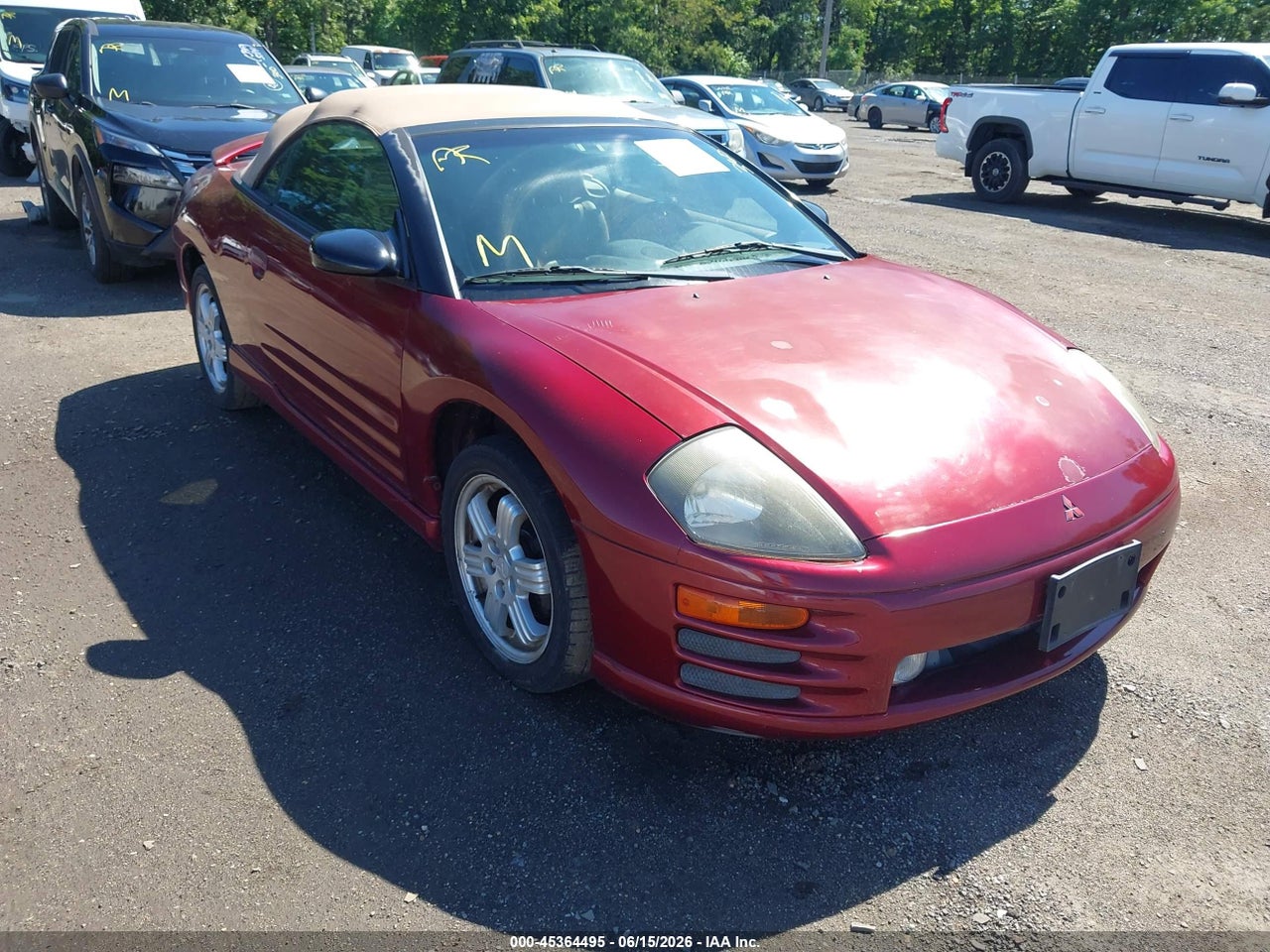 4A3AE85H81E****** · 2001 MITSUBISHI ECLIPSE SPYDER GT