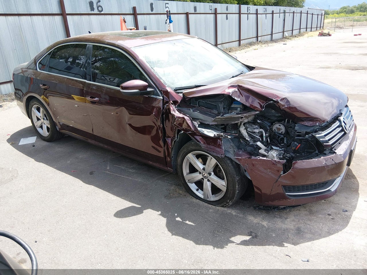 1VWBP7A38DC****** · 2013 VOLKSWAGEN PASSAT 2.5L SE