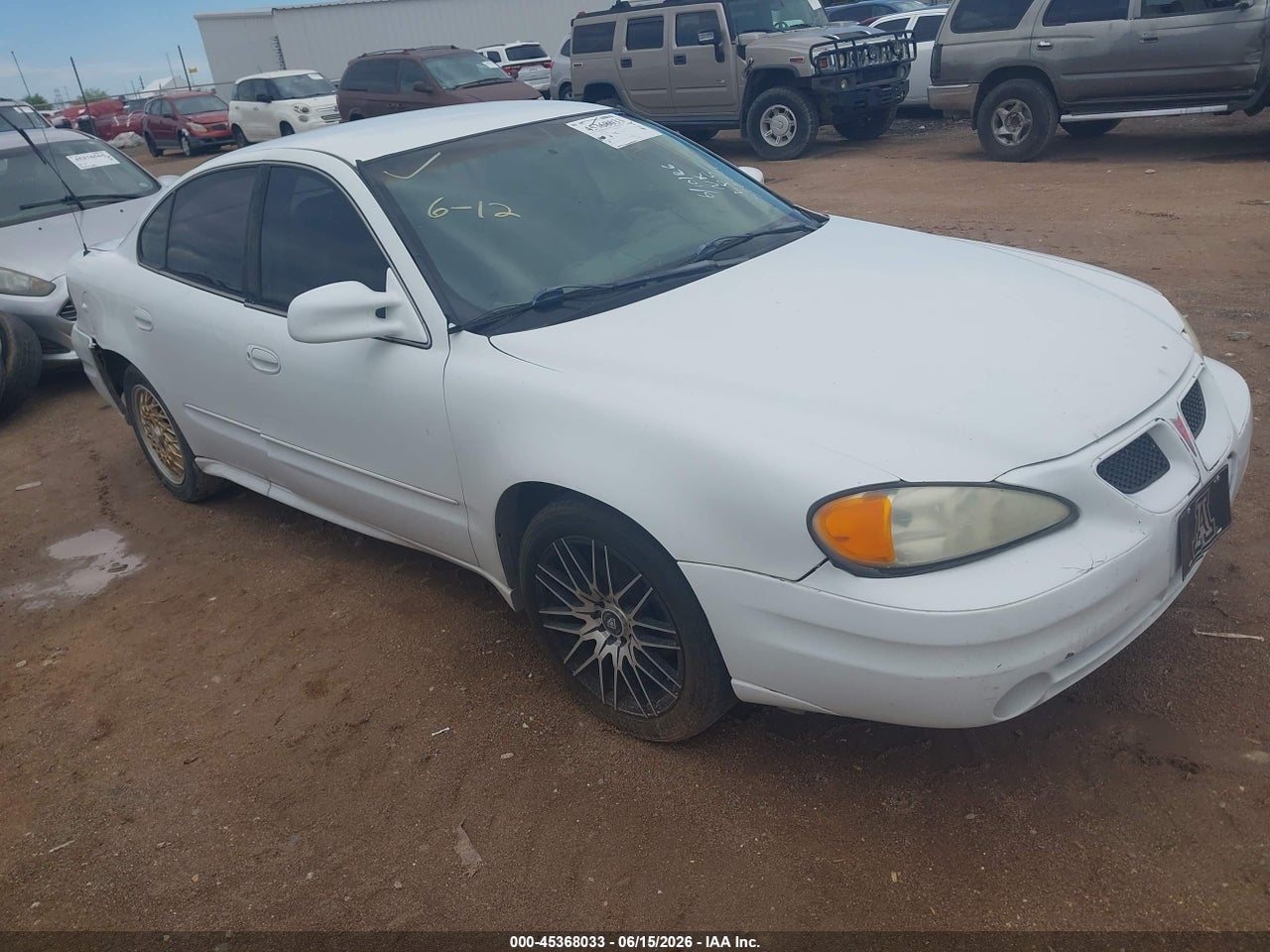 1G2NE52F43C****** · 2003 PONTIAC GRAND AM SE