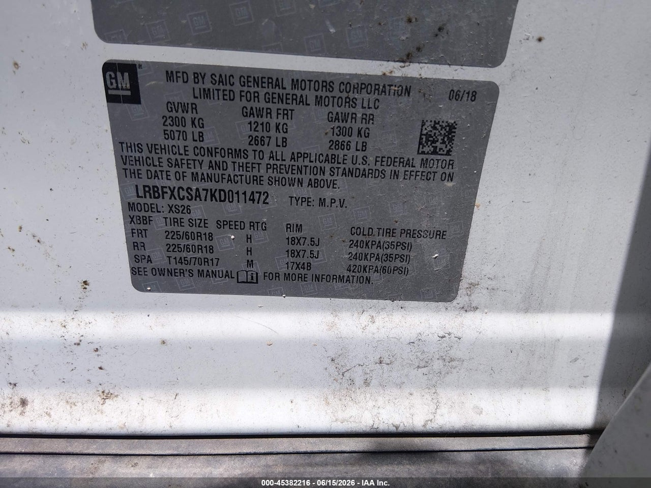 2019 BUICK ENVISION FWD ESSENCE · 9/11