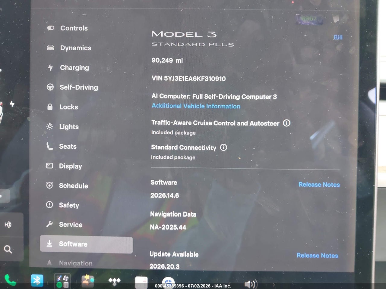 5YJ3E1EA6KF****** · 2019 TESLA MODEL 3 LONG RANGE/MID RANGE/STANDARD RANGE/STANDARD RANGE PLUS · 7/10