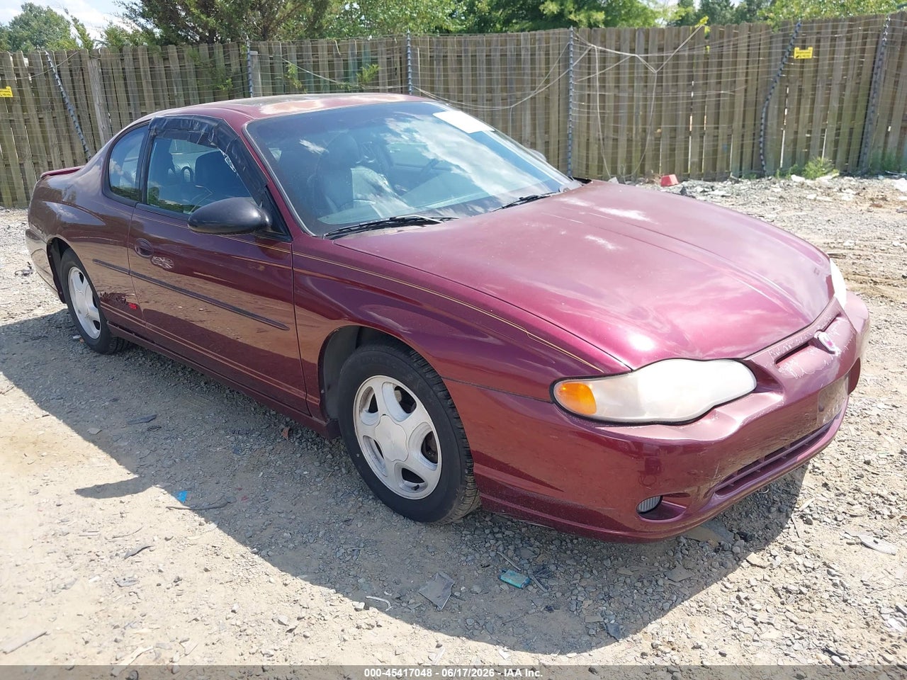 2G1WX15K519****** · 2001 CHEVROLET MONTE CARLO SS