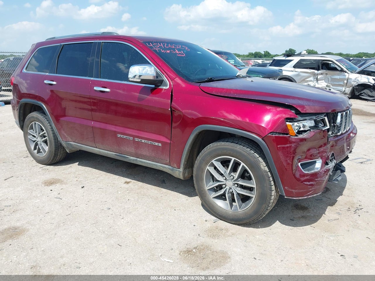 1C4RJEBG6JC****** · 2018 JEEP GRAND CHEROKEE LIMITED 4X2
