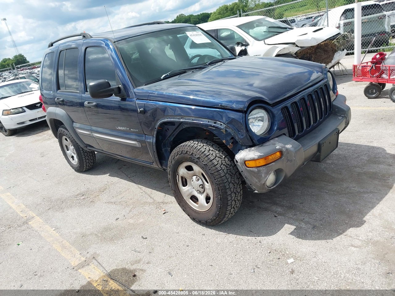 1J4GK48K33W****** · 2003 JEEP LIBERTY SPORT