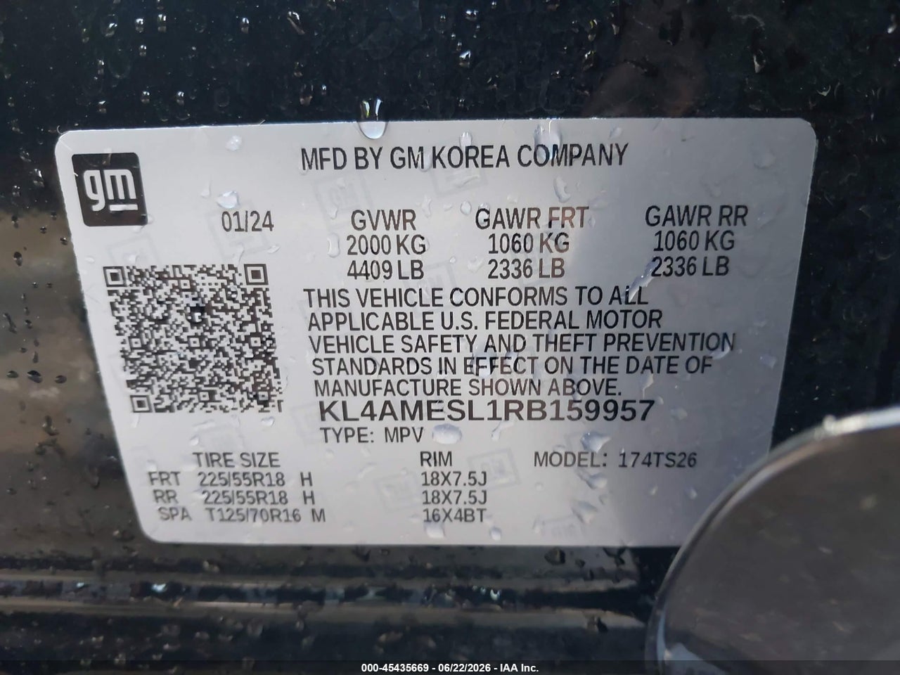 2024 BUICK ENCORE GX SPORT TOURING AWD · 9/11