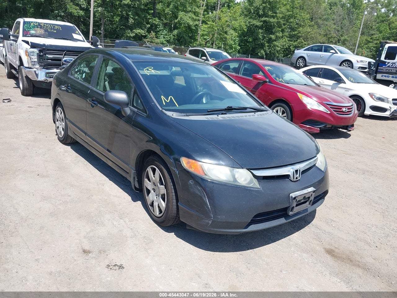 1HGFA165X8L****** · 2008 HONDA CIVIC LX