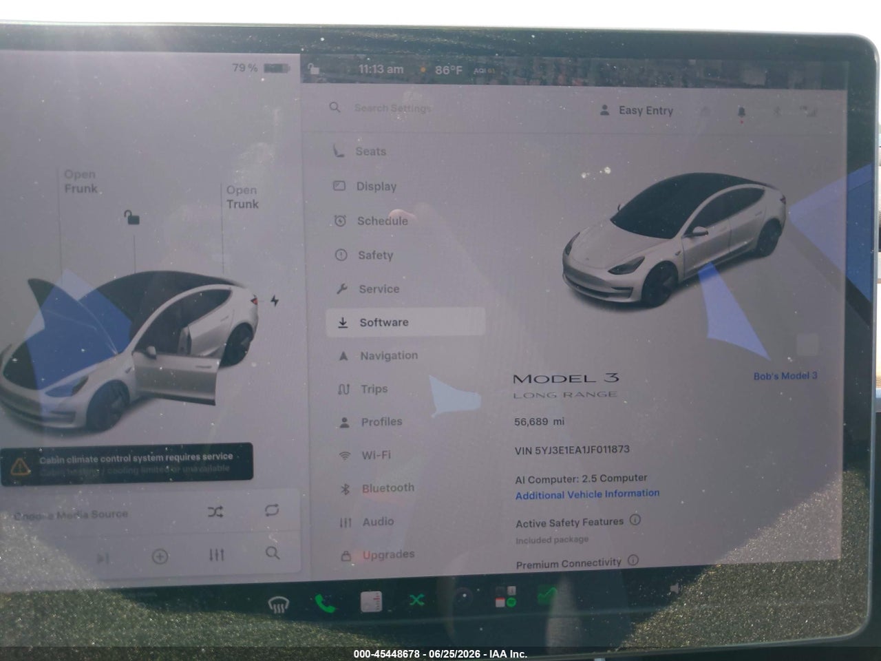 5YJ3E1EA1JF****** · 2018 TESLA MODEL 3 LONG RANGE/MID RANGE · 7/10