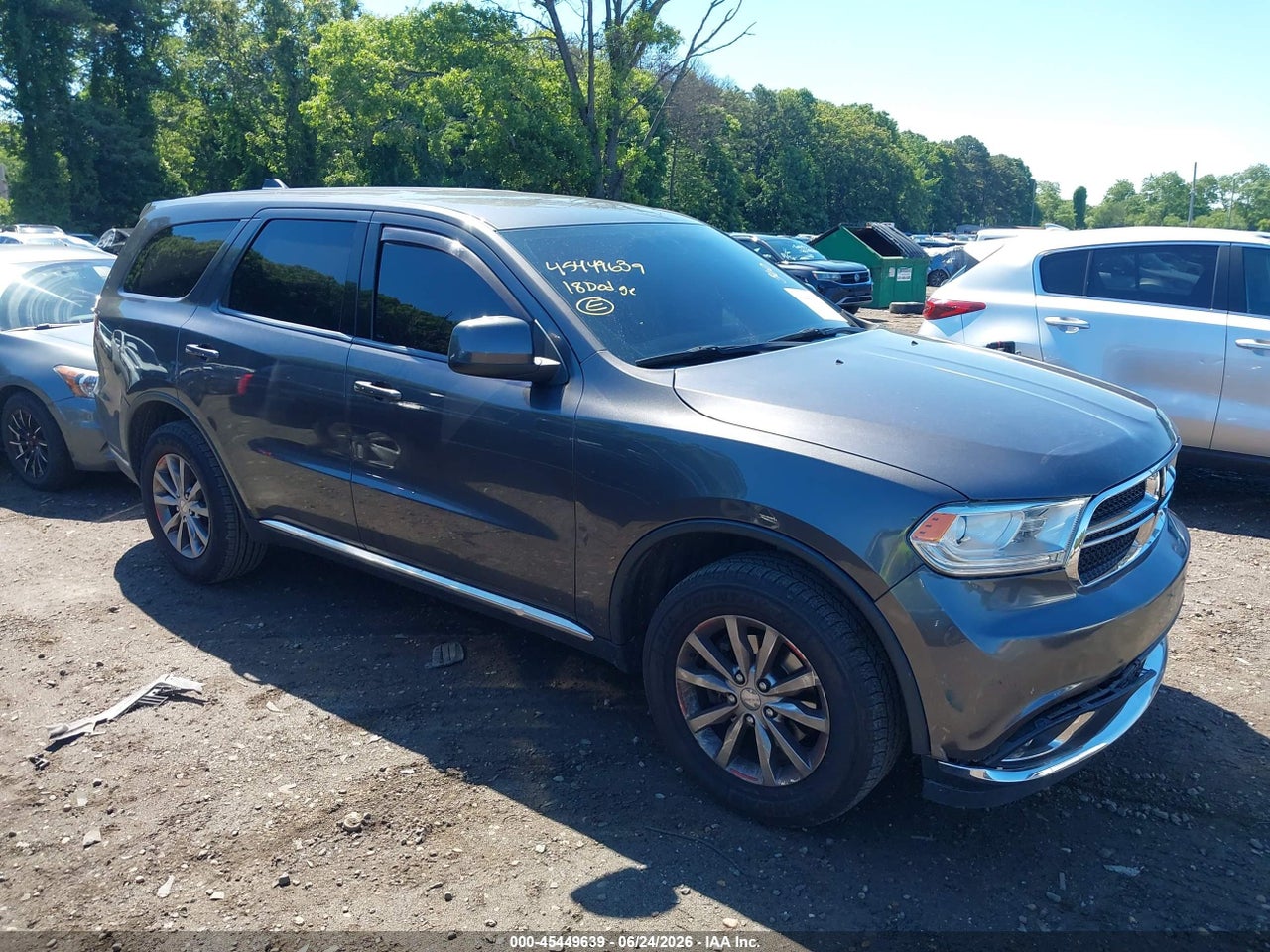 1C4RDJAG4JC****** · 2018 DODGE DURANGO SXT AWD