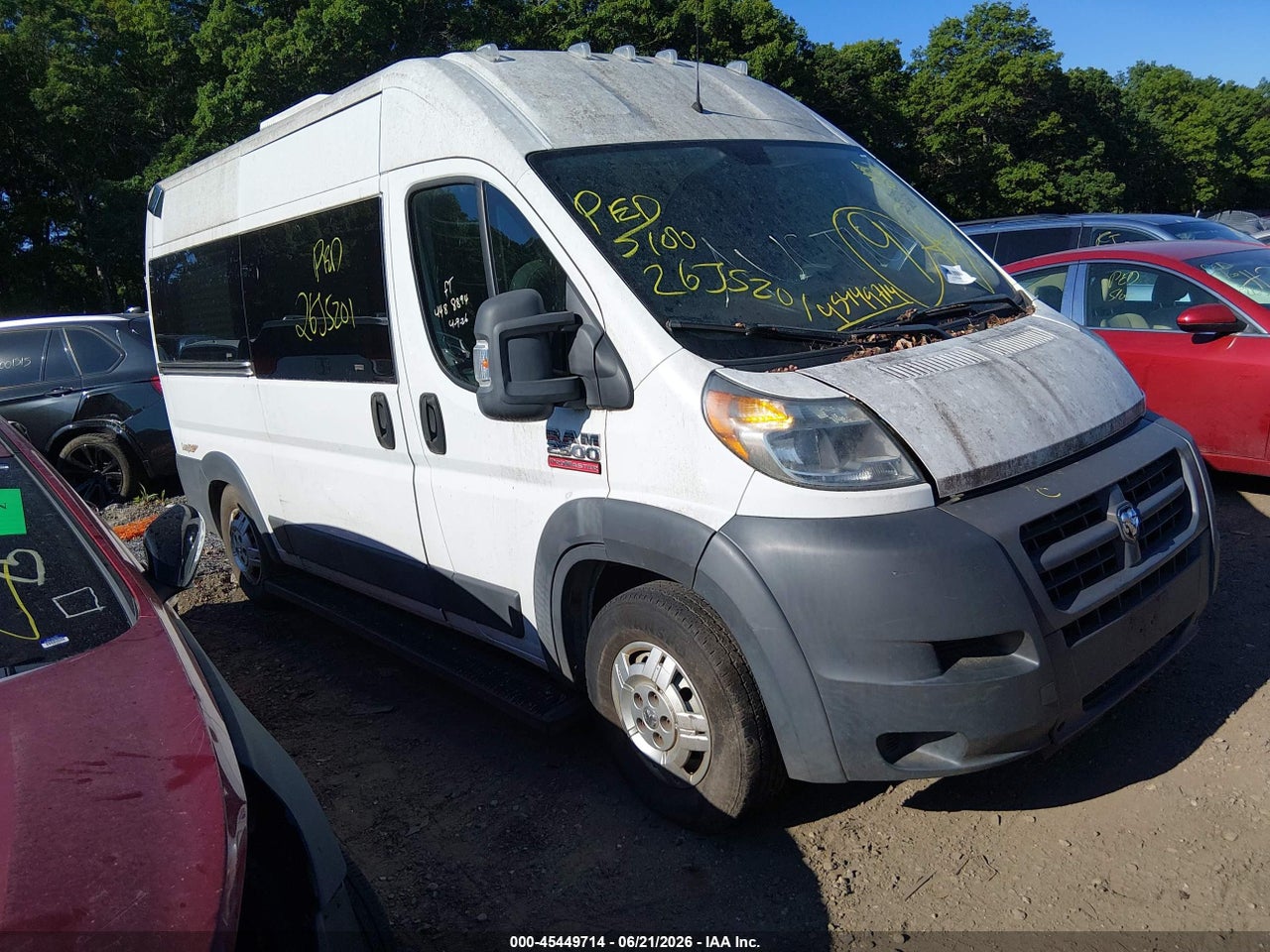 3C6TRVCDXEE****** · 2014 RAM PROMASTER 2500 HIGH ROOF