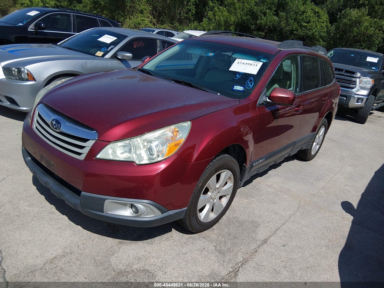 4S4BRCCCXB3****** · 2011 SUBARU OUTBACK 2.5I PREMIUM · 2/11