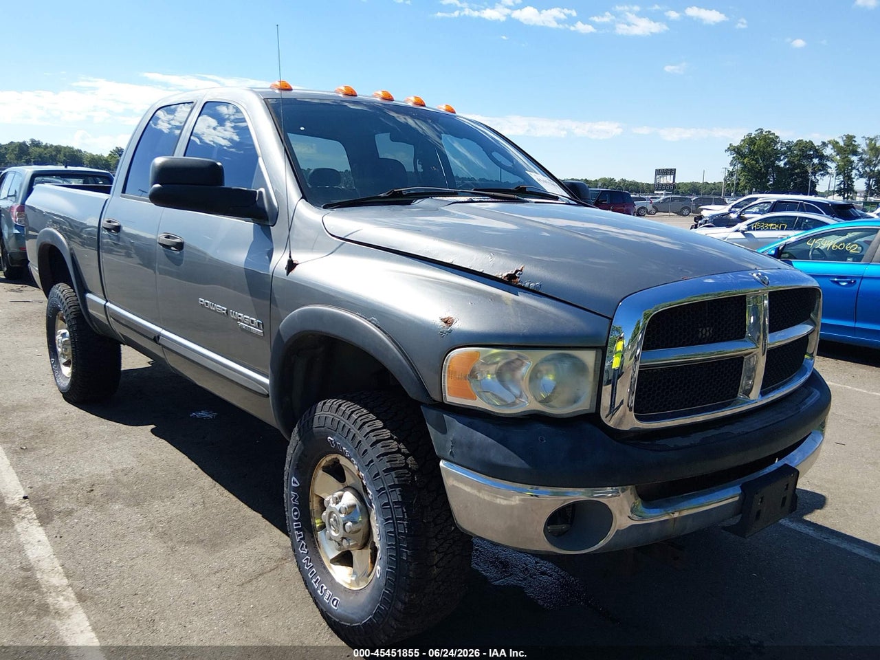 3D7KS28D35G****** · 2005 DODGE RAM 2500 SLT/LARAMIE