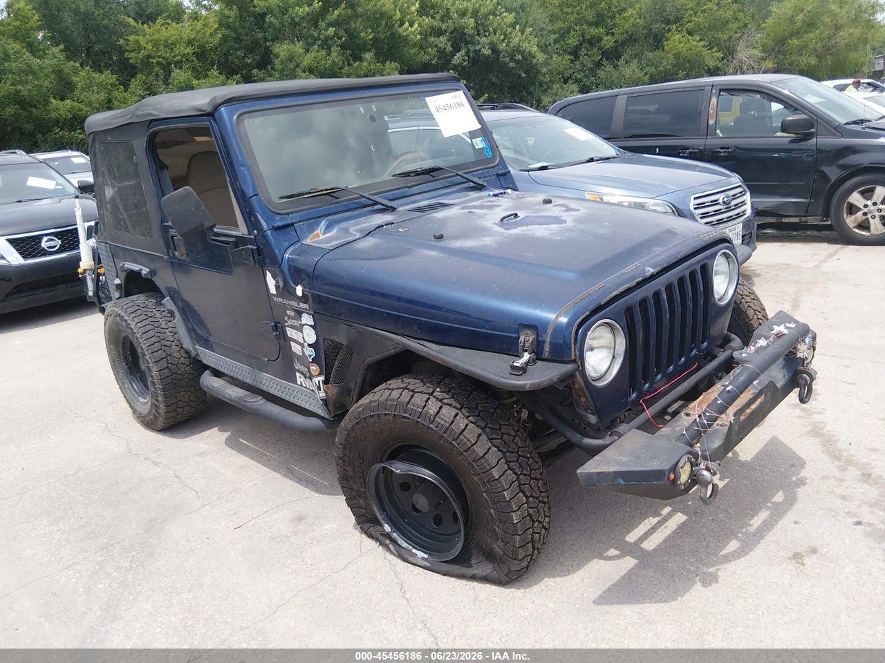 1J4FA49S92P****** · 2002 JEEP WRANGLER SPORT