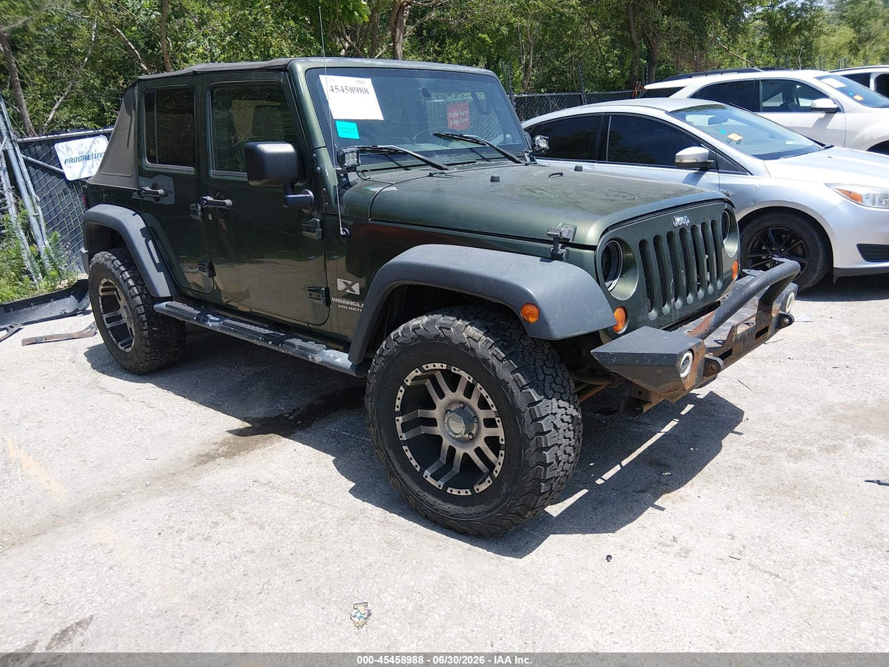 1J4GA39147L****** · 2007 JEEP WRANGLER UNLIMITED X