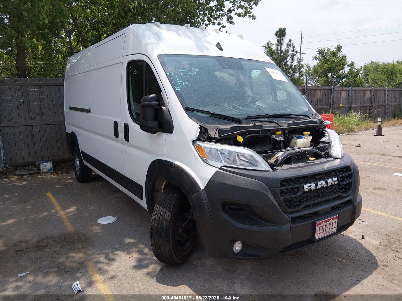 3C6MRVHG3SE****** · 2025 RAM PROMASTER 3500 TRADESMAN HIGH ROOF 159 WB W/PASS SEAT